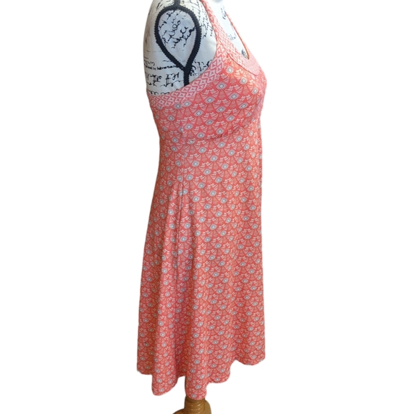 Prana Cali Summer Peach Botanica Tank Dress Size Small - Picture 2 of 12